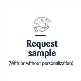 Request sample button